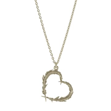 Delicate Feather Heart Necklace