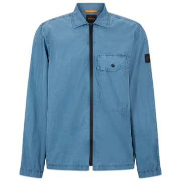 LOOL 1 Pigment gefärbt Overshirt - Airforce Blue