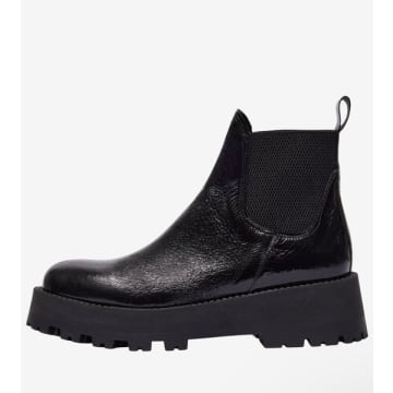 Patent Leather Chelsea Boots In Black