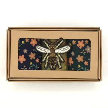 Avignon Sock Box With Bumblebee Pin