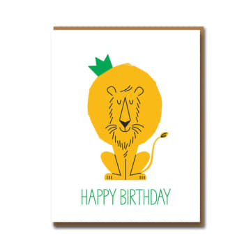 Ben Javens Happy Birthday Lion Card