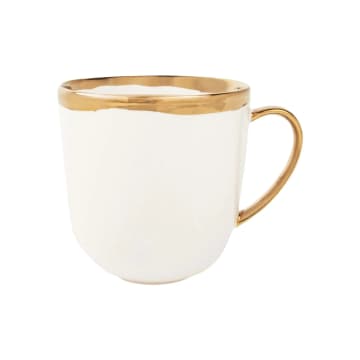 Dauville Gold Glazed Porcelain Mug 