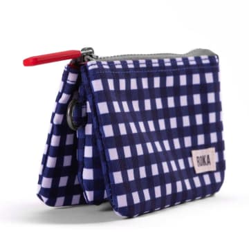 Purse Carnaby Small In Recycled Sustainable Nylon Gingham Print