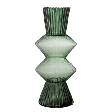 Davine Vase, Green, Glass