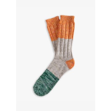 Orange & Green Charlie Collection Socks