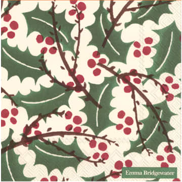 Holly- und Beeren Weihnachtsessen -Papier -Servietten