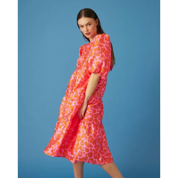 Lili Dress In Pink Leo C1223