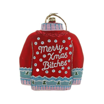 'Red Christmas Sweater' Bauble