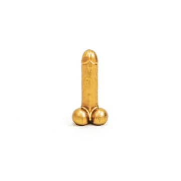 Penis Card Holder - Gold
