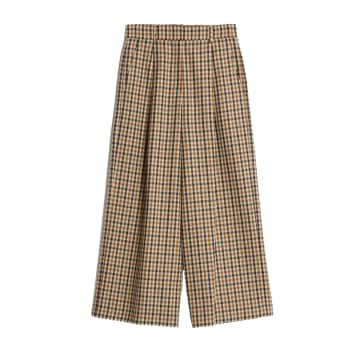 Dinar Wool & Cotton Trousers - Brown