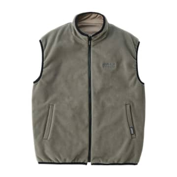 Micro Ripstop & Fleece Reversible Vest - Grey