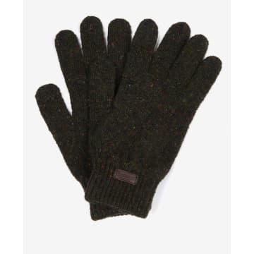 Dark Green Donegal Gloves