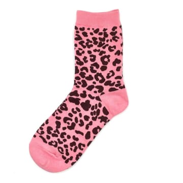 Leopard Sock Pink