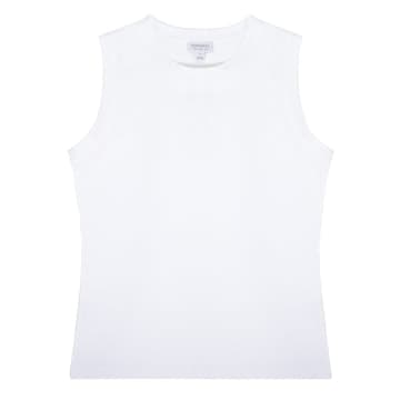 T-shirt de réservoir pour femmes en forme pour femmes blanc