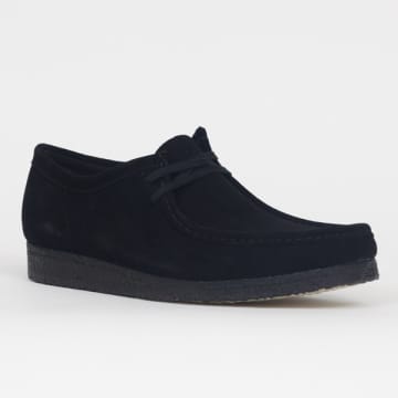 Wallabee Shoes in Black Suede