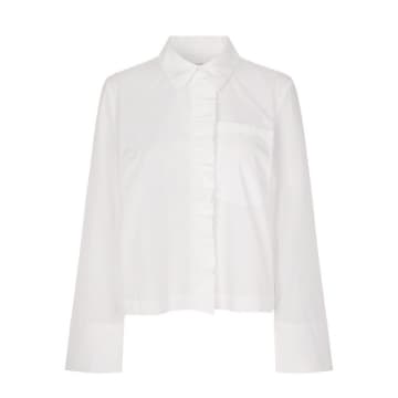 Milu Shirt With Frill Lucent White