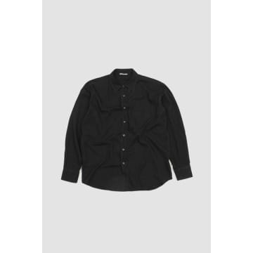 Selvedge Super Light Denim Shirt Black In Blue