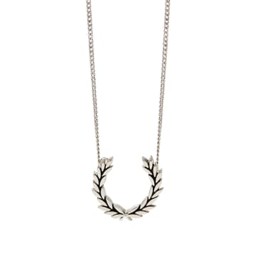 Fred Perry Laurel Wreath Necklace In Metallic | ModeSens