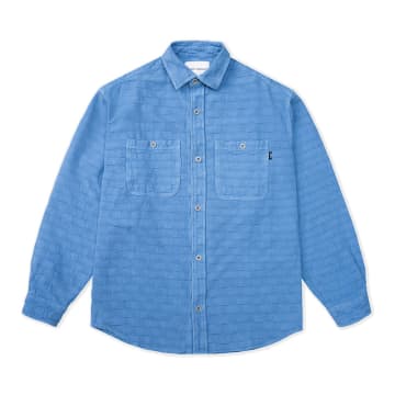 General Admission Checker Overshirt In Blue | ModeSens