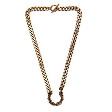 Fred Perry Laurel Wreath Necklace In Gold | ModeSens