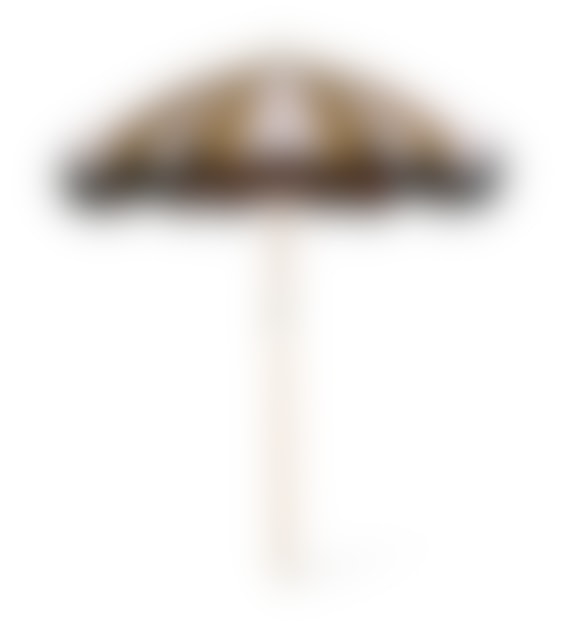 HKliving Nude & Mustard Beach Umbrella