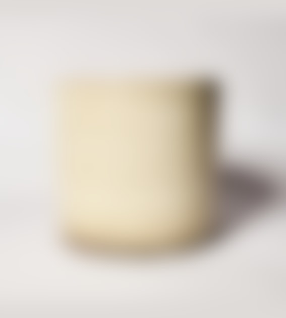 Wikholm Form Cream Glazed Pot w/ Horizontal Spots