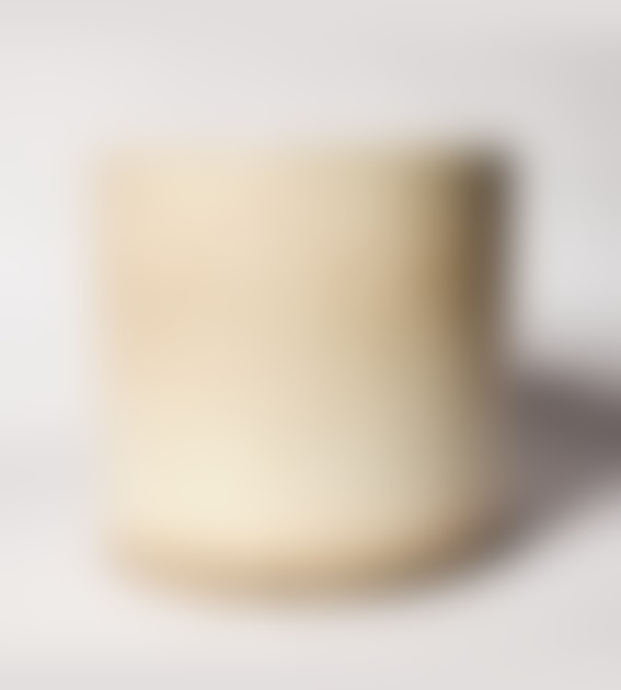 Wikholm Form Cream Glazed Pot w/ Vertical Spots - Large
