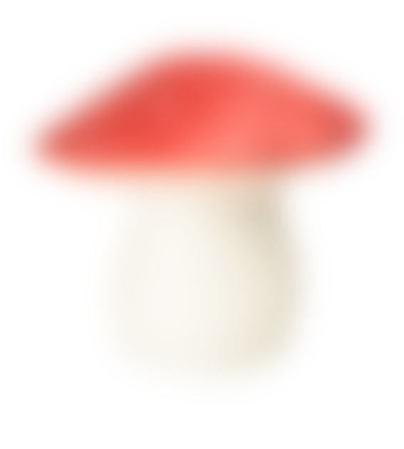 Heico Large Mushroom Lamp Red