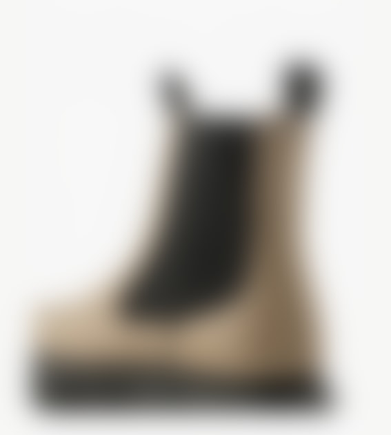Tove Leather Chelsea Boots - Beige