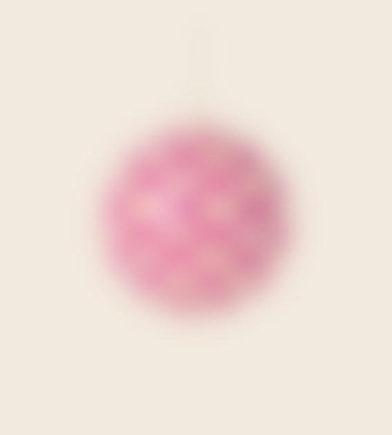 The Conscious Pink Checkered Bauble
