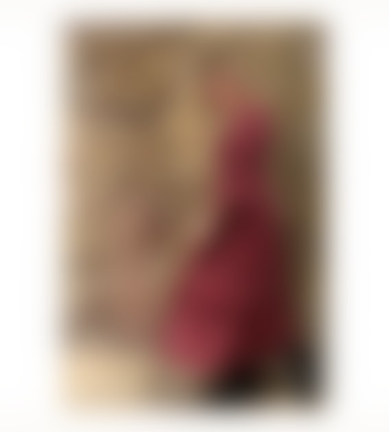 Red Tartan Felicity -Kleid von den gut abgenutzten Kleid