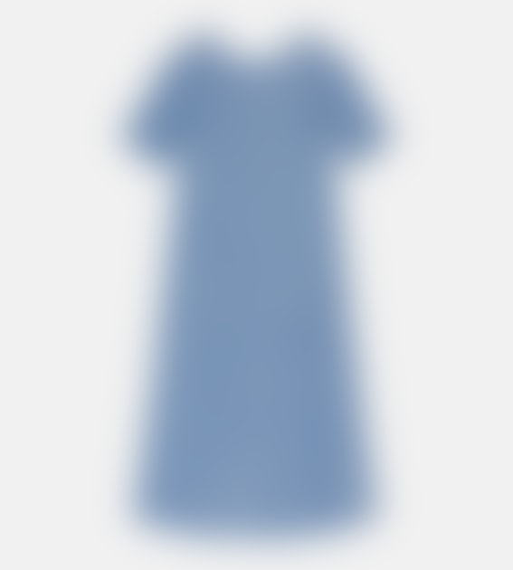Ganni Heavy Denim A-line Midi Dress