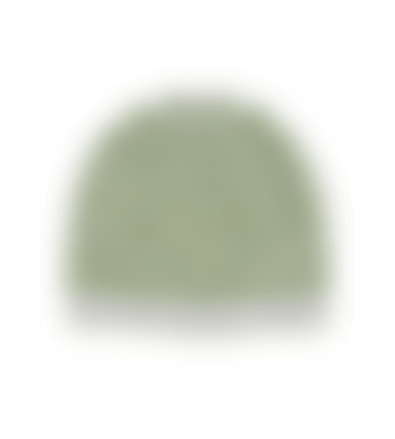 POM Green/grey Striped Beanie Hat
