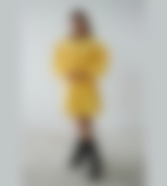 Stella Nova Embroidery Anglaise Sweet Yellow Mini Dress