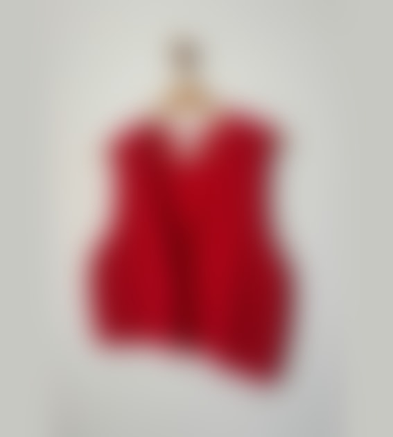 Chilli Pepper Red Granny Sweater Vest