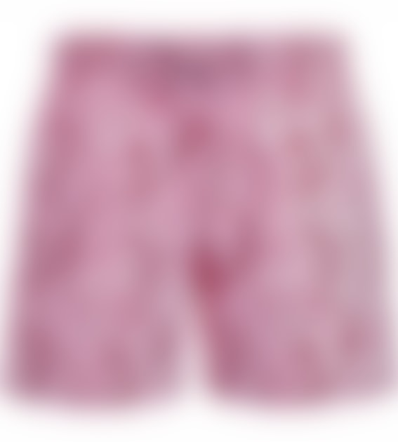 Vilebrequin Vilebrequin Moorise Swim Short Stretch Poulpe Eiffel Marshmallow Pink