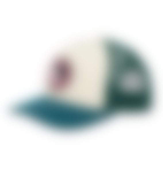 Town & Country Surf Designs YY Trucker Cap - Green Sea / Pink