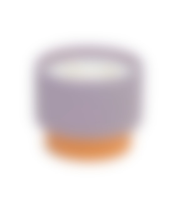 Colour Block Ceramic Candle - Purple - Violet & Vanilla (453G)