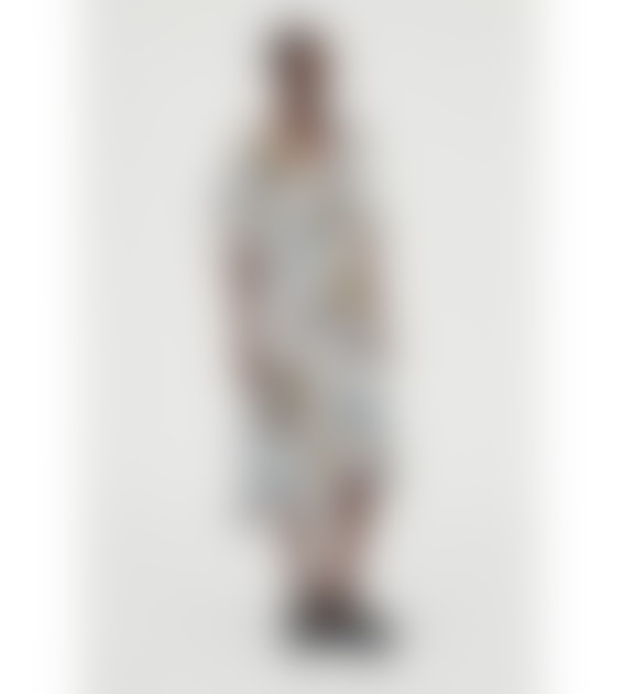 Stine Goya Stine Goya Poppies Three Quarter Sleeve Midi Dress Col: Cream Multi, S