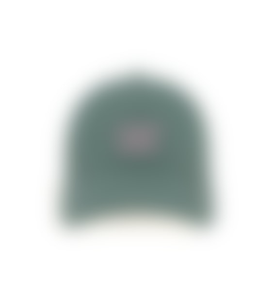 La Casquette Slogan In Water Green