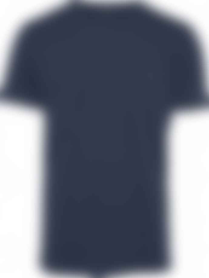 Knowledge Cotton Apparel  Alder Basic T-Shirt Insigna Blue Melange
