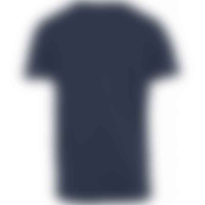 Knowledge Cotton Apparel  Alder Basic T-Shirt Insigna Blue Melange