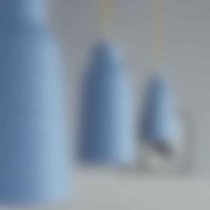 Smithery Washed Denim Blue Bottle Shaped Ceramic Lampshade