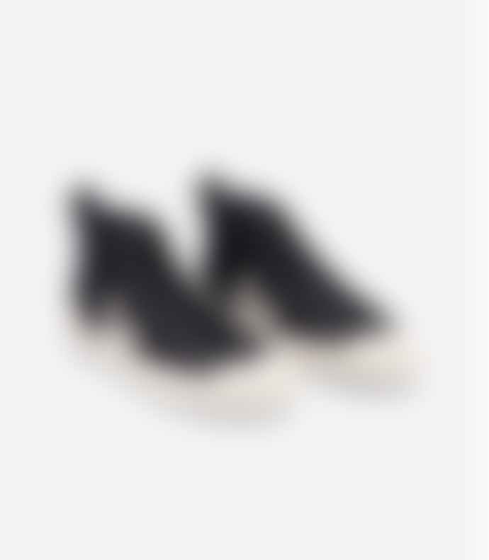 Veja Nova High Top Trainer Shoes Canvas Black Pierre