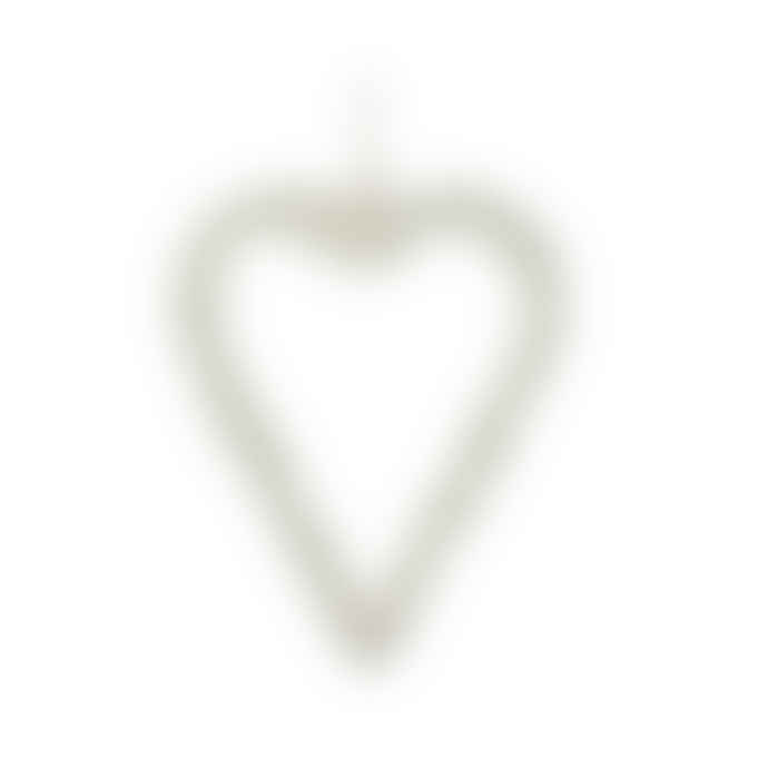 Cornucopia White Pearl Heart Decoration