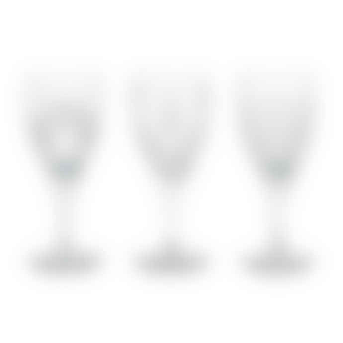 Bitossi Home Set 3 Glass Wine Glasses