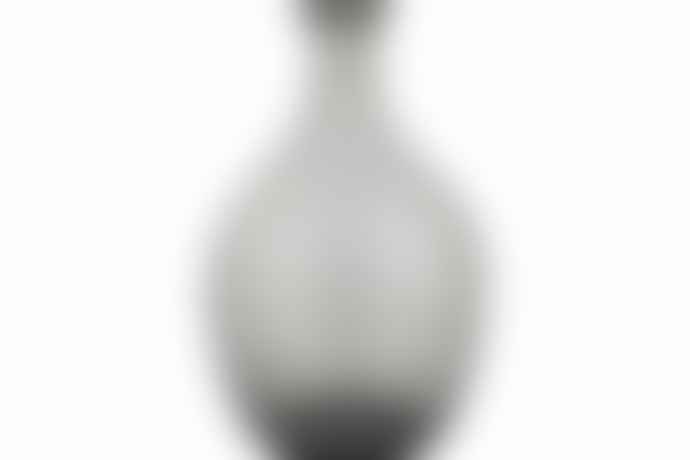 Ib Laursen Grey Handblown Balloon Glass Vase
