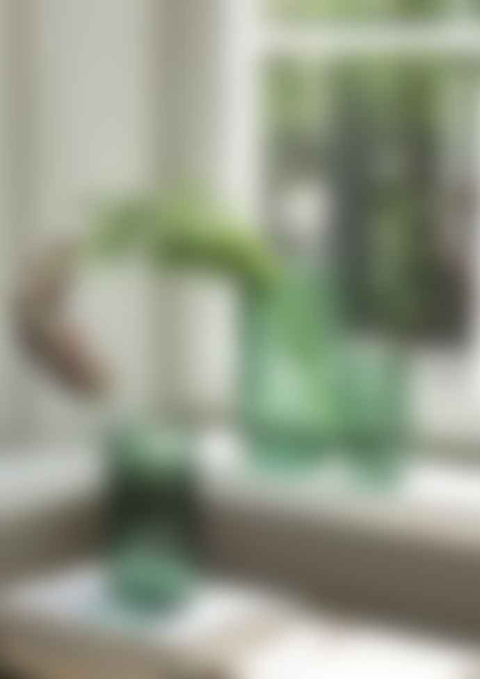 Lyngby Porcelaen Mouth Blown Glass Vase Copenhagen Green 31cm