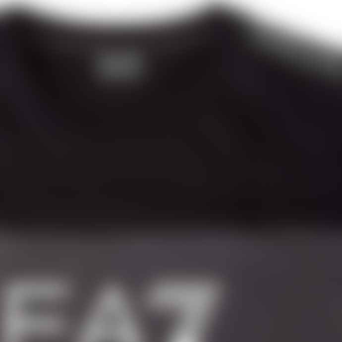 Emporio Armani  Ea 7 Colour Block Tape T Shirt Grey Black