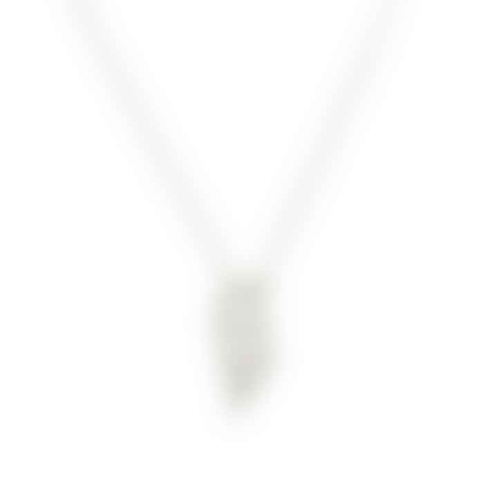 Laura Gravestock Struck Necklace Silver 18" Chain
